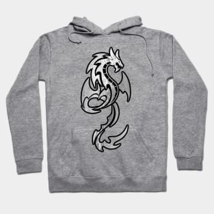 Silver Dragon Cool Steel Dragon Hoodie